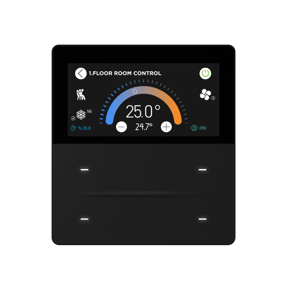 iX-M 3'' 4 Button KNX Touch Panel / Black
