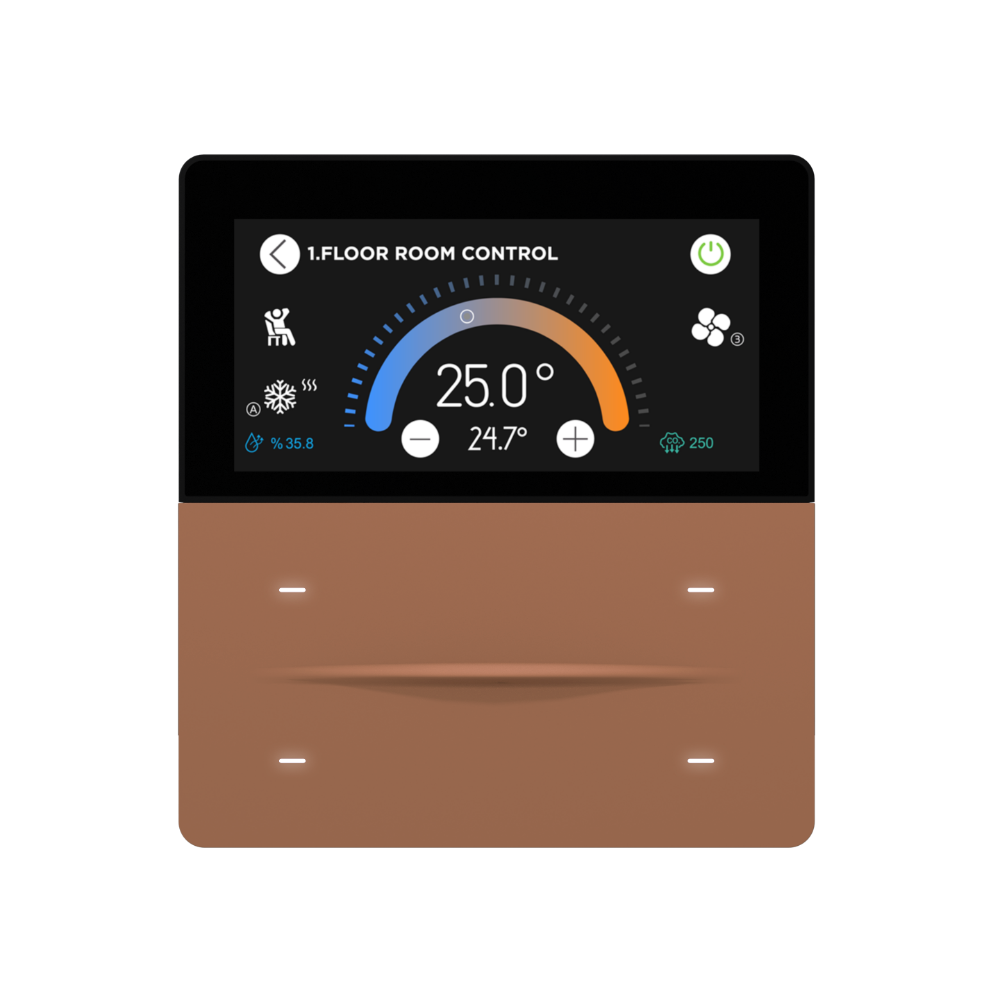 iX-M 3'' 4 Button KNX Touch Panel / Mocha