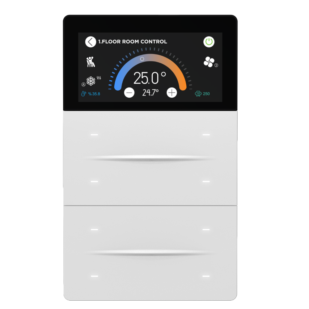 iX-M 3'' 8 Button KNX Touch Panel / White
