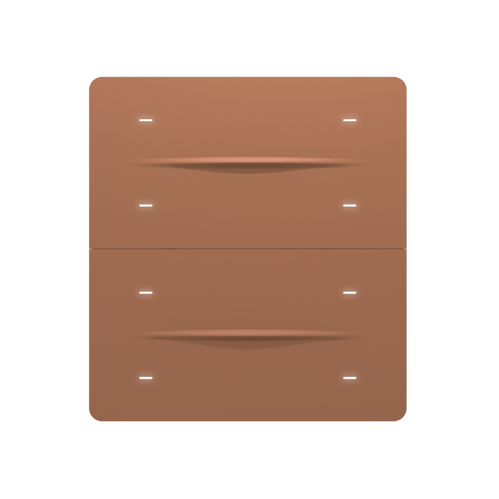 iX-M 8 Button KNX Switch Panel / Mocha