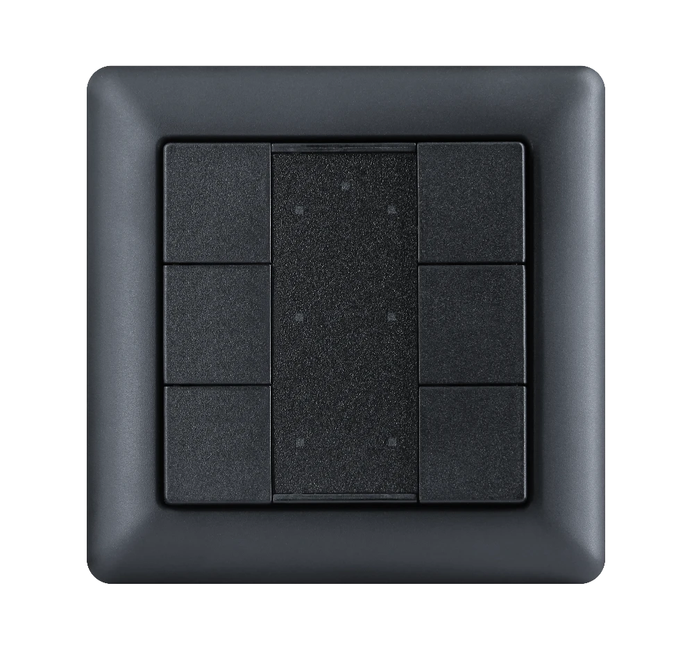 Model A DALI-2 Switch - 6 Buton Siyah Plastik